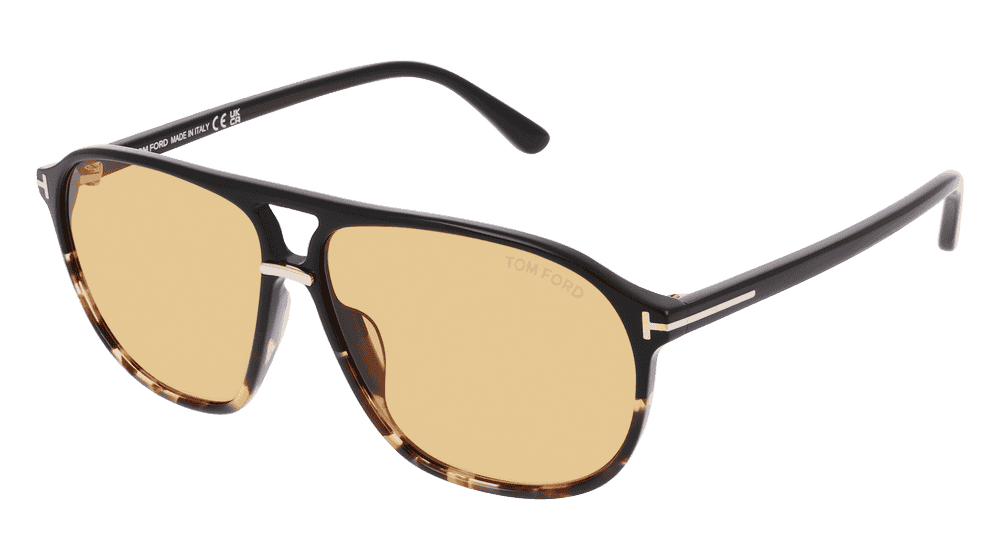Tom Ford FT1026 BRUCE Noir Vue d'angle