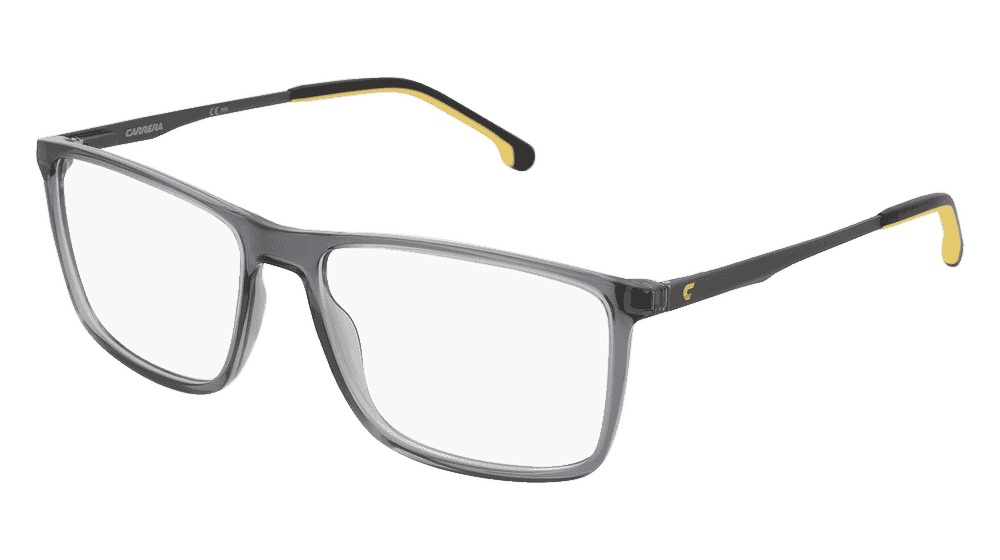 Carrera 8881 Gris transparent Vue d'angle
