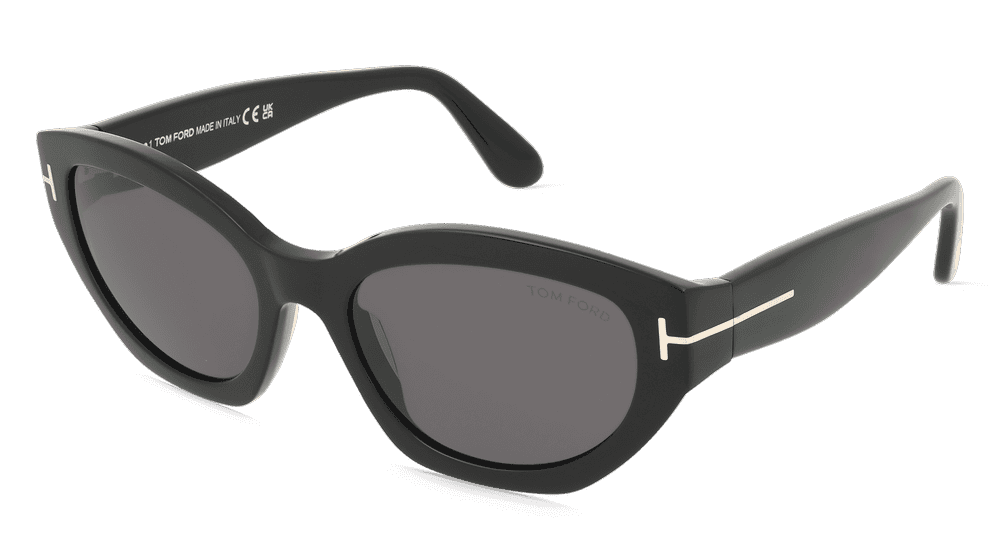 Tom Ford FT1086 Noir brillant Vue d'angle