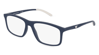 Emporio Armani EA3196 zwart rood Hoekaanzicht