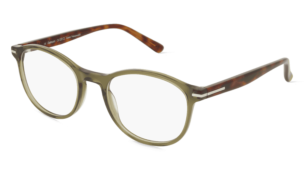 Fielmann OL 020 CL Vert havanna Vue d'angle