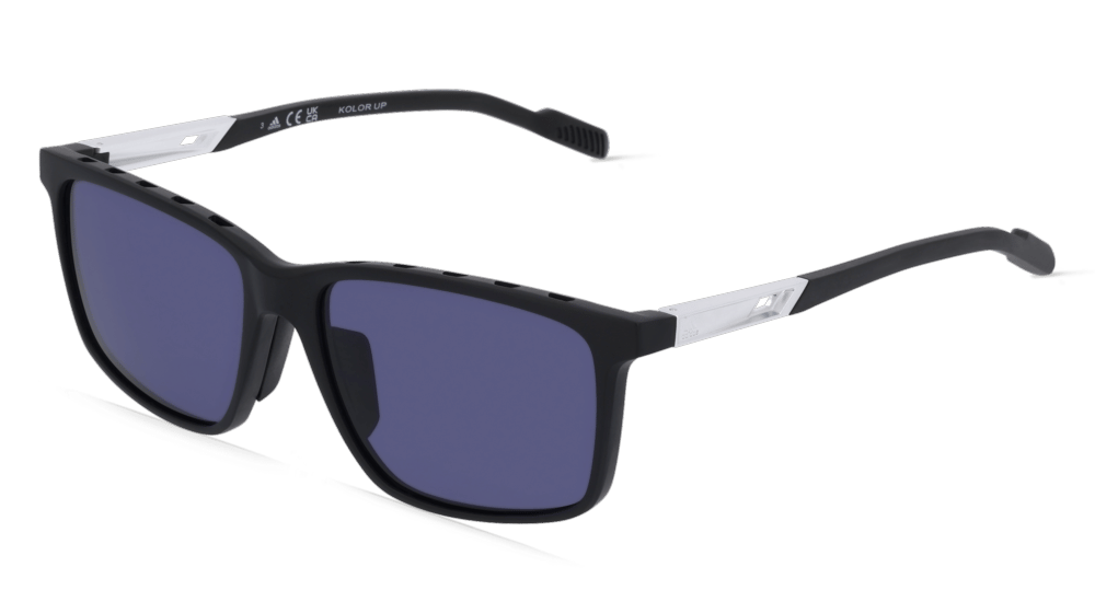 Adidas SP0050 zwart mat Hoekaanzicht