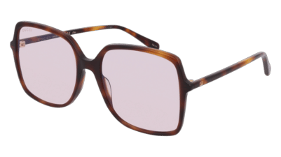 Gucci GG0544S Havanna brillant Vue d'angle