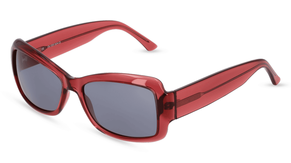 Erin Sun Bordeauxrood glanzend Hoekaanzicht