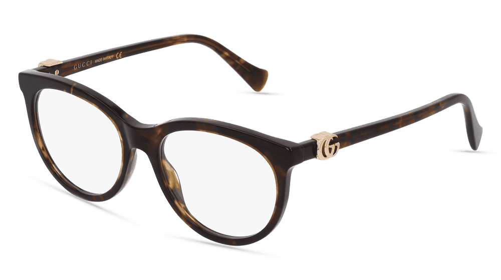 Gucci GG 1074O Havanna glanzend Hoekaanzicht