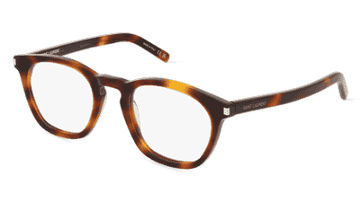 Saint Laurent SL 28 Beige transparent Vue d'angle