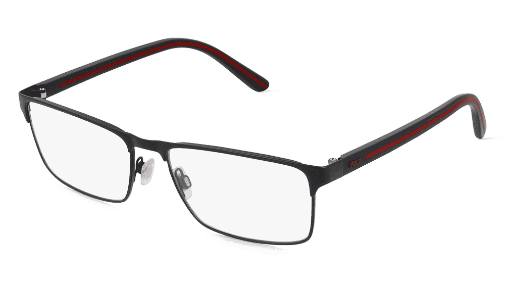 Polo Ralph Lauren PH1207 Noir mat Vue d'angle