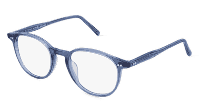 Fielmann MF 055 RN blauw transparant Hoekaanzicht