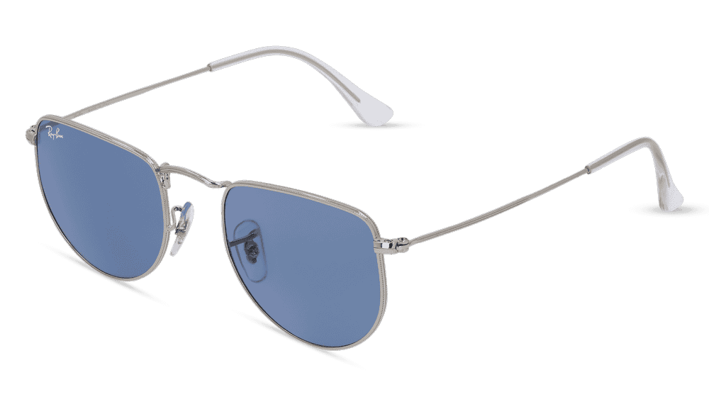 RAY-BAN RB 3958 ELON Zilver glanzend Hoekaanzicht