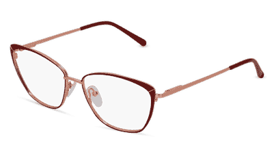 Alicia goud rood Hoekaanzicht