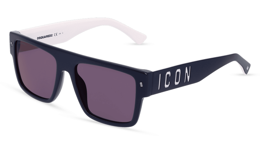DSQUARED2 ICON 0003/S Blauw glanzend Hoekaanzicht
