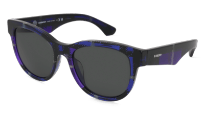 Burberry 0BE4432U Blanc noir Vue d'angle