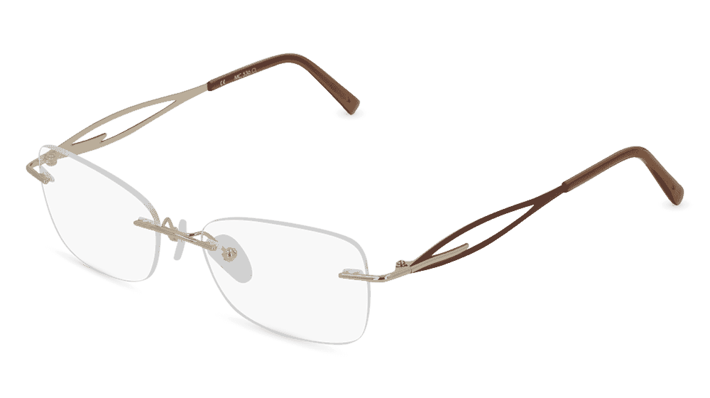 Fielmann MC 536 CL Brun doré Vue d'angle