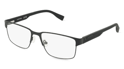 Lacoste L2298 Noir mat Vue d'angle