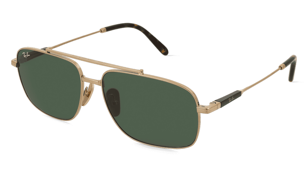 Ray-Ban RB8096 Doré Vue d'angle