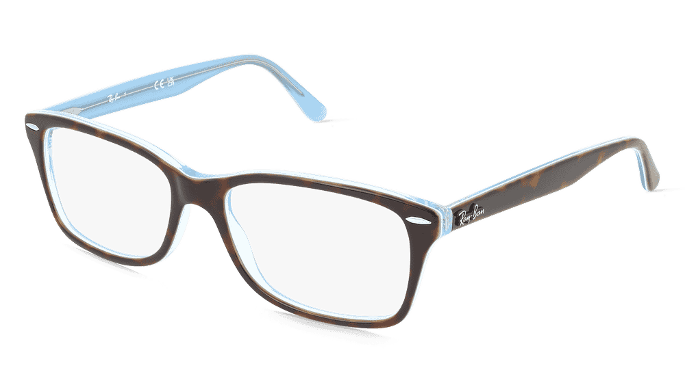 Ray-Ban RX5428 Bleu Havane Vue d'angle