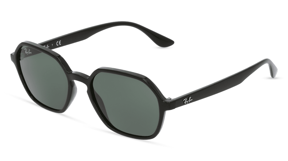 RAY-BAN RB 4361 zwart Hoekaanzicht
