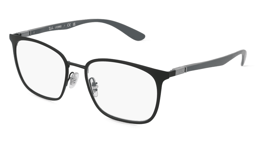 Ray-Ban RX6486 zwart Hoekaanzicht