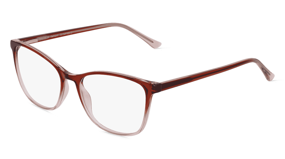 Fielmann OU 049 FLEX CL Marron veiné Vue d'angle