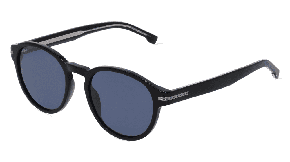 Boss 1506/S Zwart glanzend Hoekaanzicht