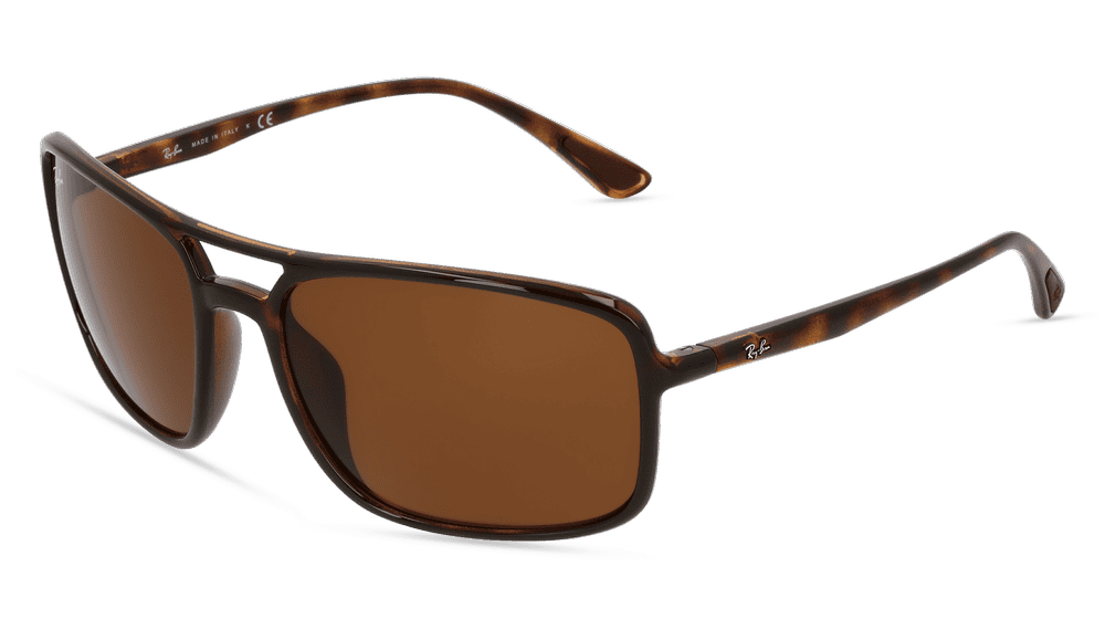 RAY-BAN RB 4375 Havanna glanzend Hoekaanzicht
