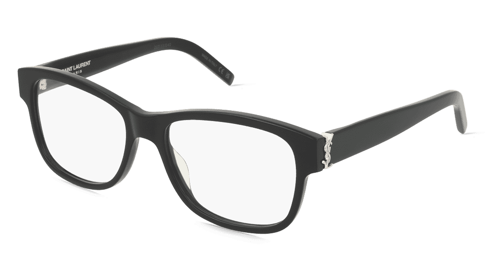 Saint Laurent SL M132 MONOGRAM HINGE Noir transparent Vue d'angle