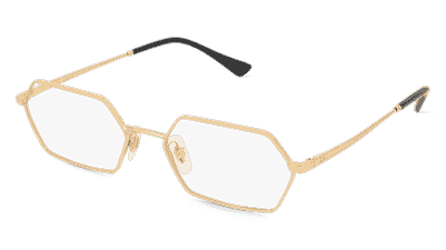 Ray-Ban 0RX6528 YEVI goud Hoekaanzicht