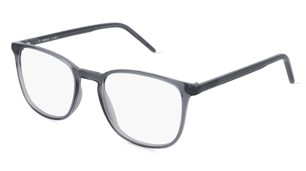 Fielmann JIL 028 CL Gris transparent Vue d'angle