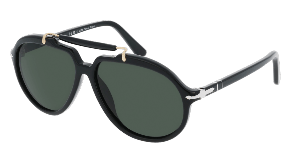 Persol PO0202S zwart Hoekaanzicht