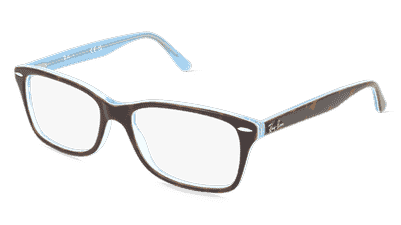 Ray-Ban RX5428 Bleu Havane Vue d'angle