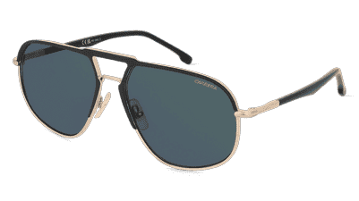 Carrera 318/S Noir or Vue d'angle