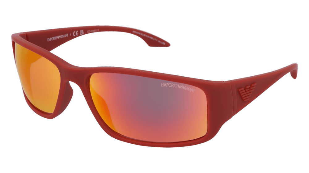 EMPORIO ARMANI EA4191U Red rubber Corner View