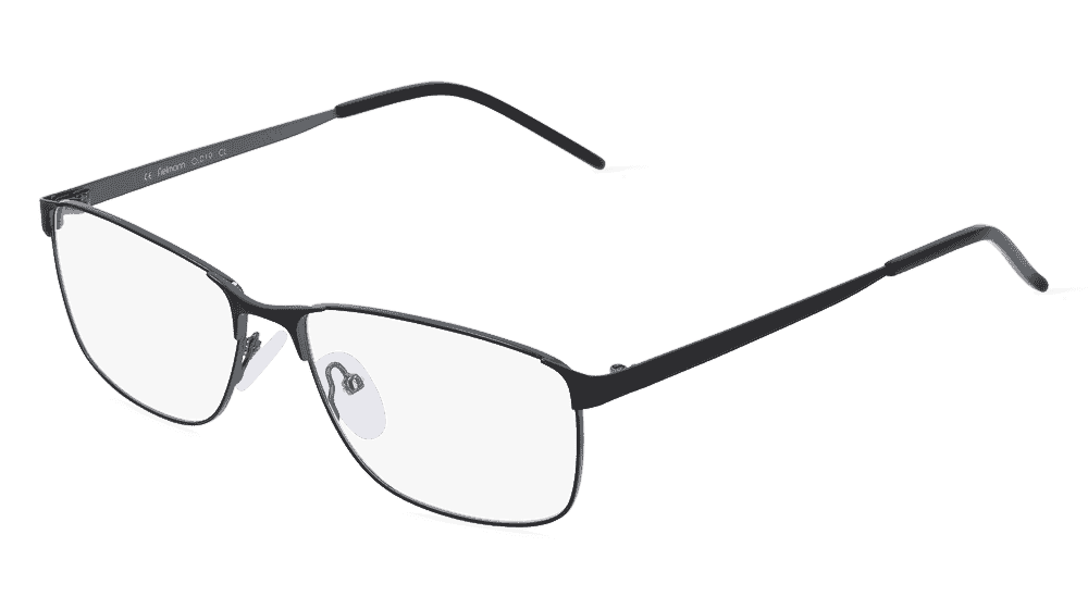 Fielmann OL 019 CL zwart gun Hoekaanzicht