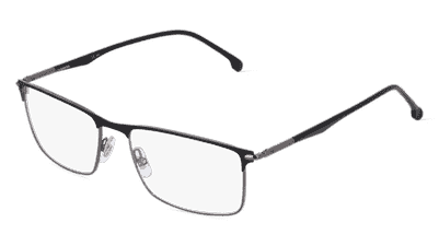 Carrera 288 zwart zilver Hoekaanzicht