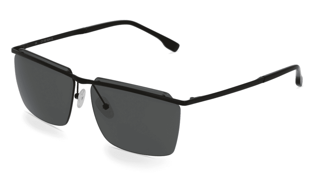 Enno Sun zwart mat Hoekaanzicht