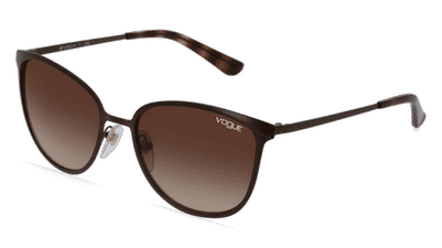 Vogue eyewear VO4002S Noir mat Vue d'angle