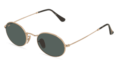 RAY-BAN RB3547N goud Hoekaanzicht