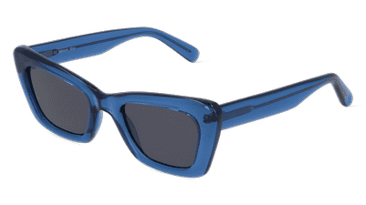 Fielmann OU 038 SUN FA BELLA Bleu transparent Vue d'angle