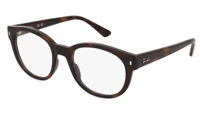 Ray-Ban RX7227 Havane Vue d'angle