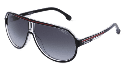 Carrera 1057/S Noir brillant Vue d'angle