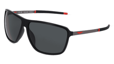 Police POISPLL15 Noir brillant Vue d'angle