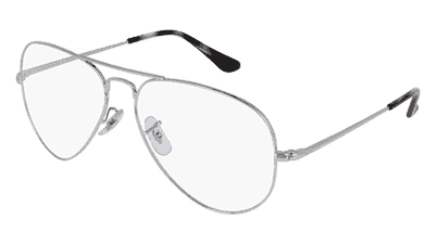 Ray-Ban VISTA RX6489 AVIATOR zilver Hoekaanzicht