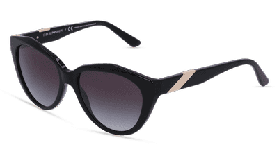 EMPORIO ARMANI EA4178 Noir brillant Vue d'angle