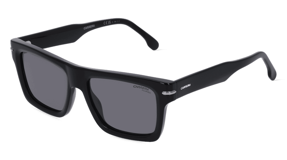 Carrera 305/S Noir brillant Vue d'angle