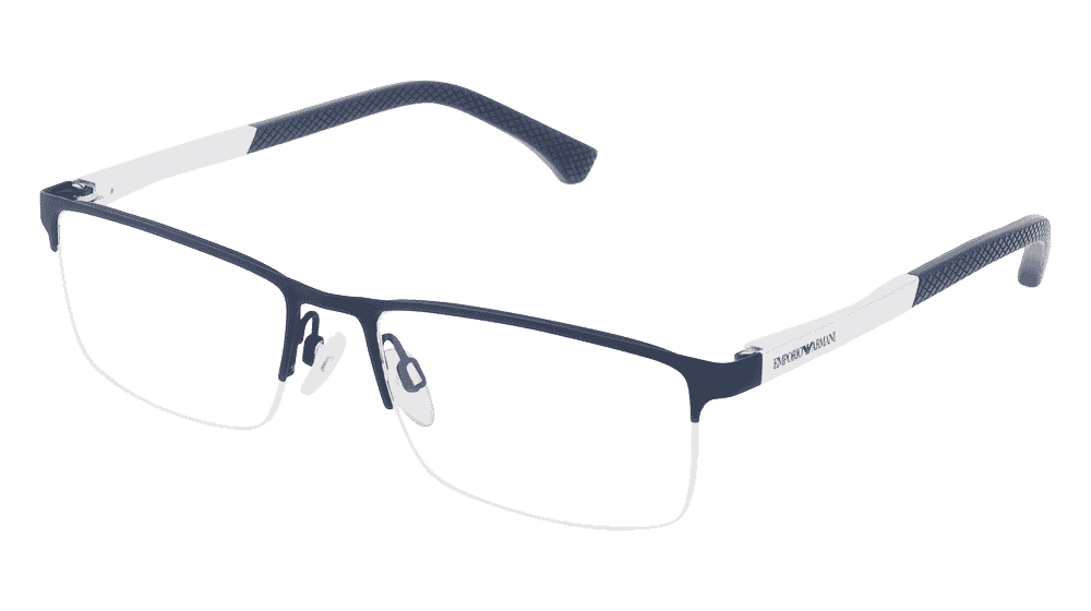 Emporio Armani EA1041 blauw mat Hoekaanzicht