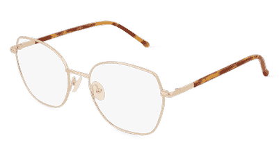 Fielmann BD 554 FA goud roze Hoekaanzicht
