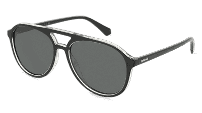 Polaroid PLD 4162/S zwart kristal Hoekaanzicht