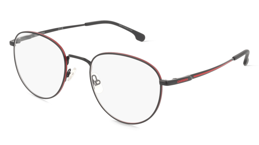 Carrera 8908 zwart mat Hoekaanzicht