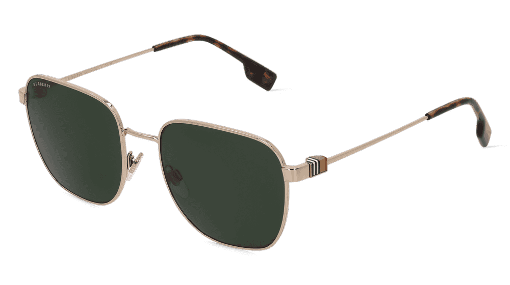 Burberry BE3142 Goud licht Hoekaanzicht