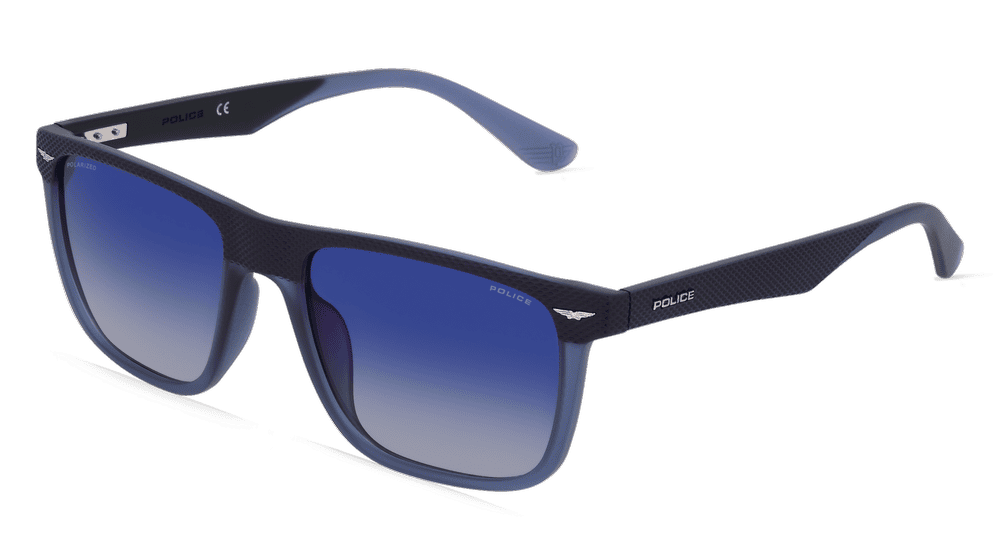 Police POISPLE02 blauw mat Hoekaanzicht